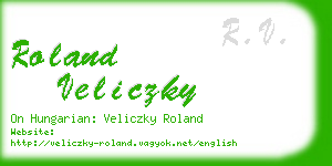roland veliczky business card